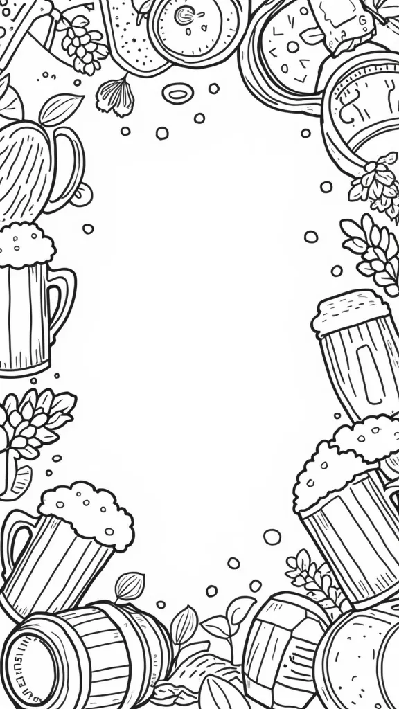 coloring pages beer